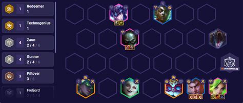 Piltover tft comp - How to Use the Mobalytics TFT Overlay. Improve your TFT game with resources like our meta team comps or tier lists for champions and items. Become a better TFT player with Mobalytics. You'll find tools to help dominate the meta and get top 4 in more matches.